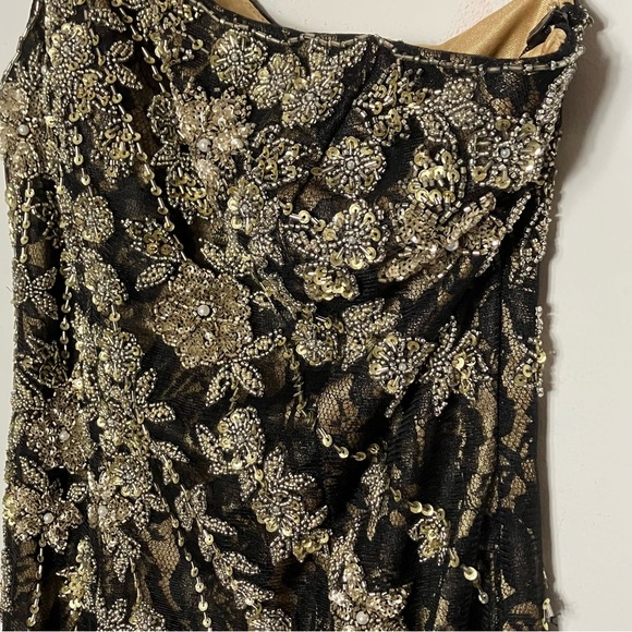 Sue Wong Nocturne Beaded One Shoulder Cocktail Dress 0 - Picture 2 of 8